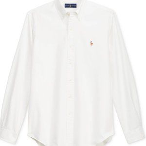 White Polo Ralph Lauren Men's Classic-Fit Oxford Shirt
